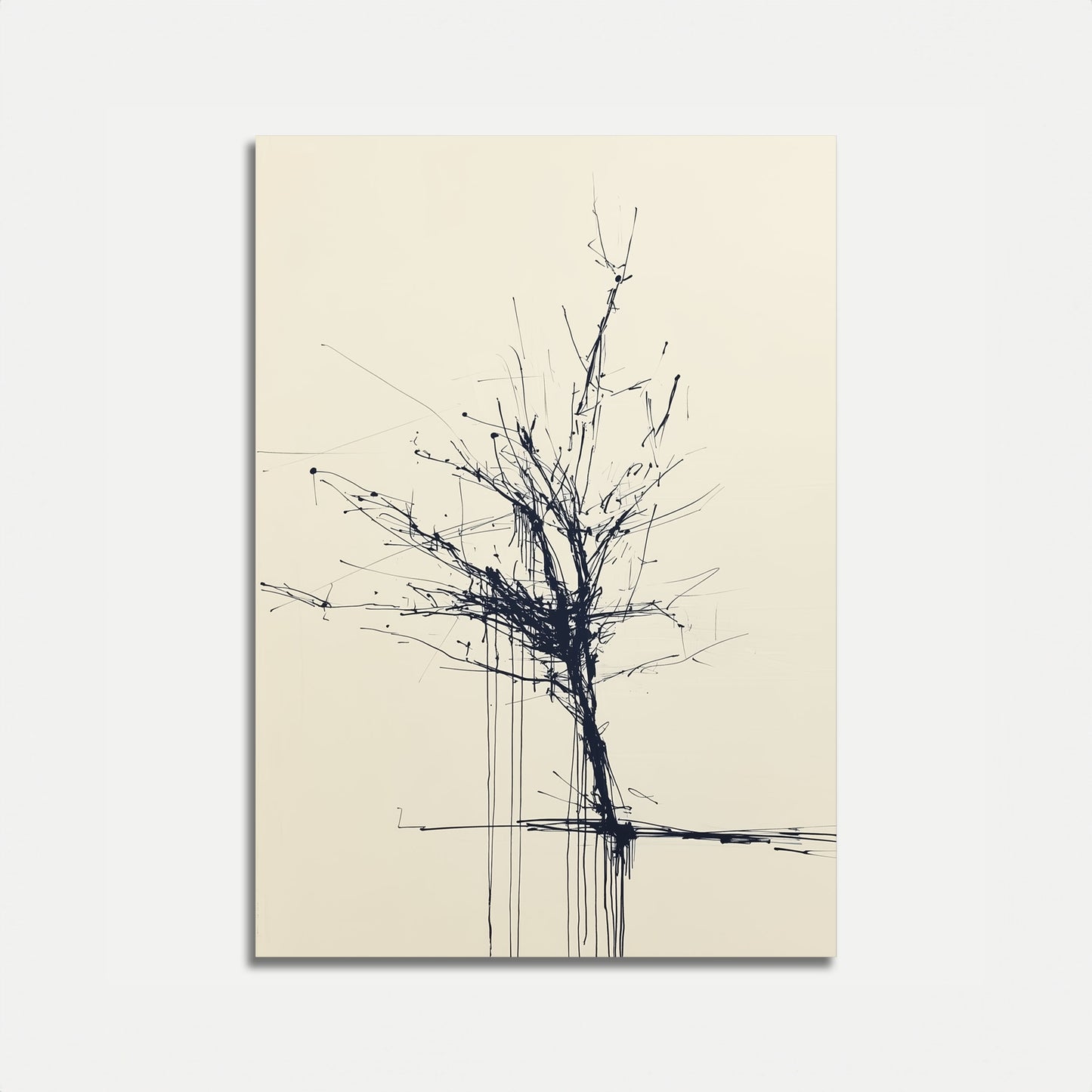 Abstract Minimalist Tree Poster