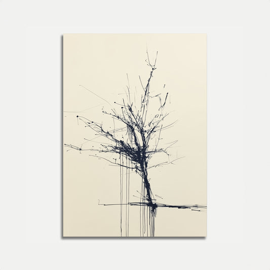 Abstract Minimalist Tree Poster