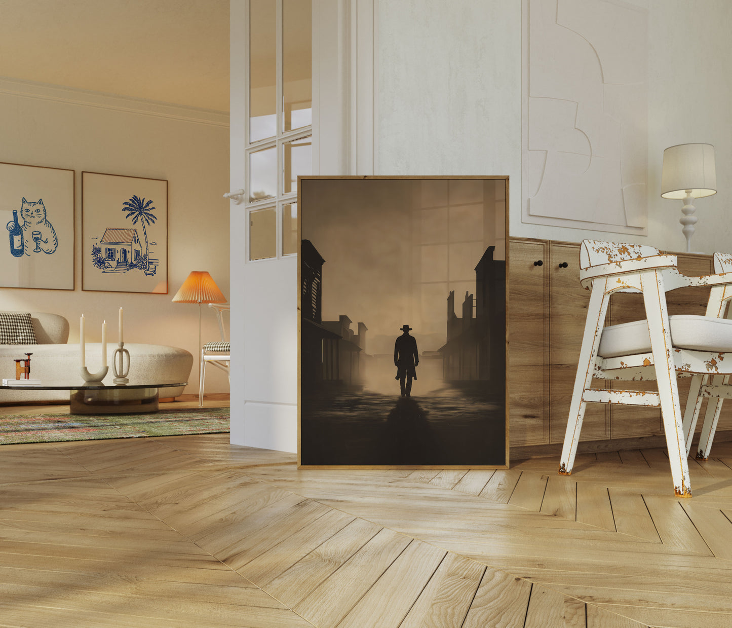 Lone Stranger in Misty Town Poster