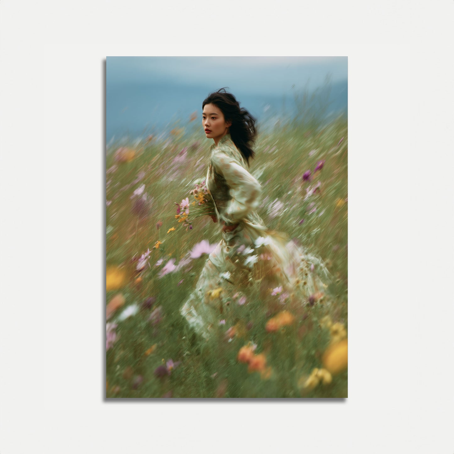Ethereal Wildflower Dance Poster