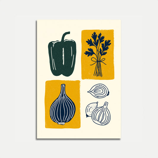 Fresh Kitchen Ingredients Poster