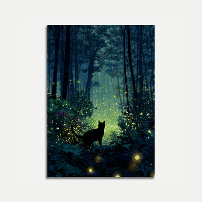 Gatto nella Foresta Incantata Poster