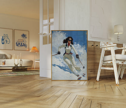 Eleganter Skipistenglanz Poster
