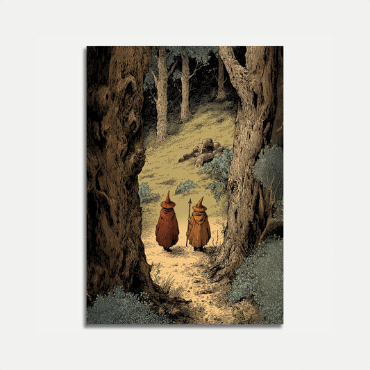 Mystical Forest Wizards Poster