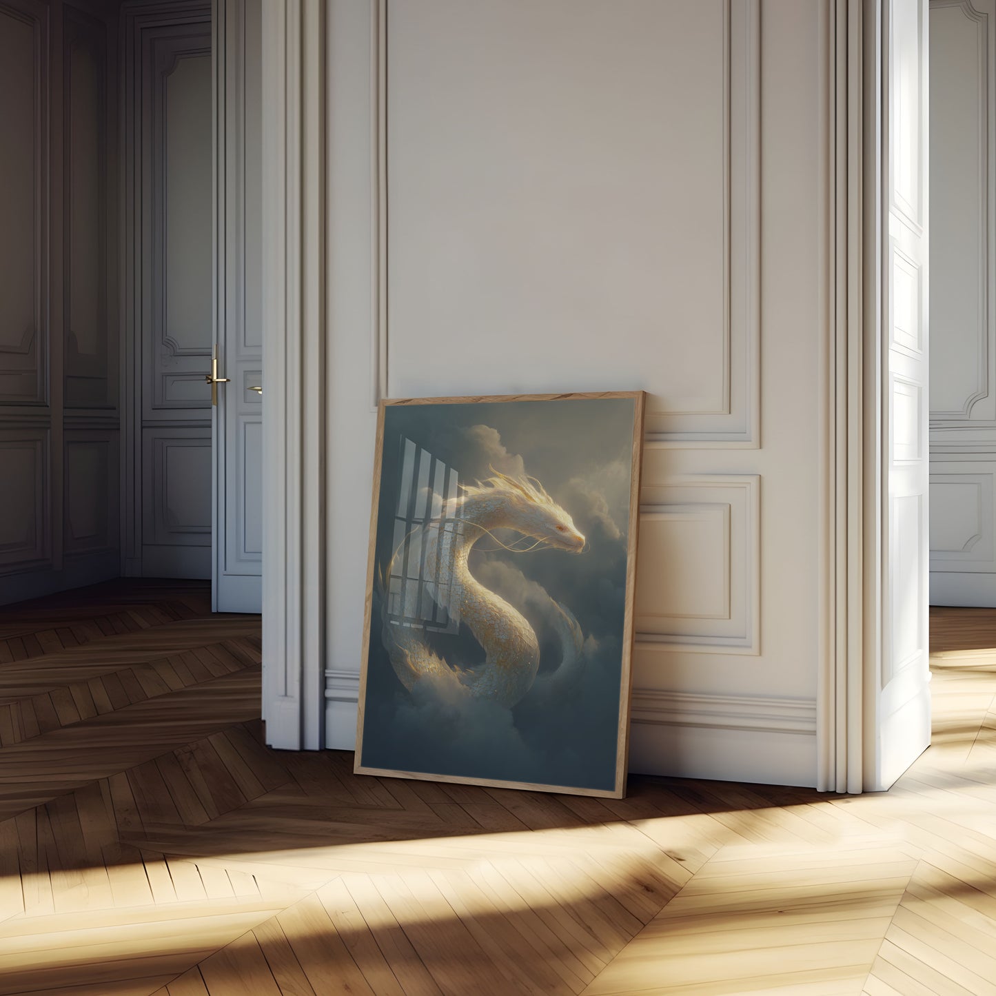 Póster de la Serpiente Nube Dorada