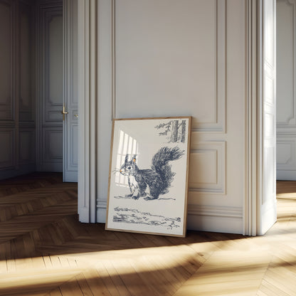 Manifesto dello Scoiattolo nella Foresta