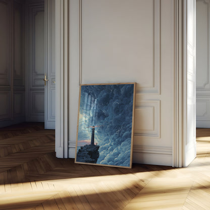 Storm's Edge Lighthouse Poster