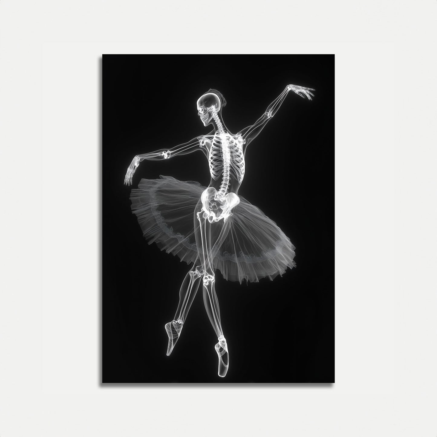 Póster de Ballet de Esqueleto Bailarín