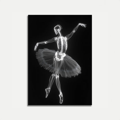 Póster de Ballet de Esqueleto Bailarín