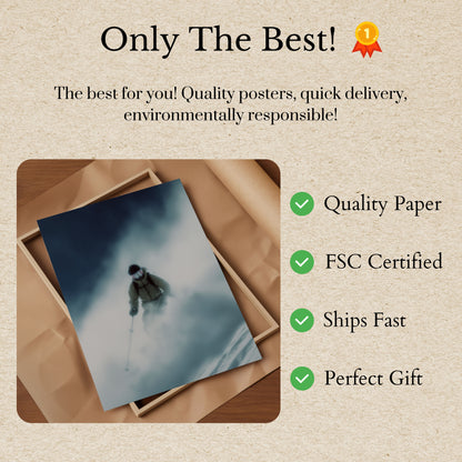 Powder Storm Skiing Poster