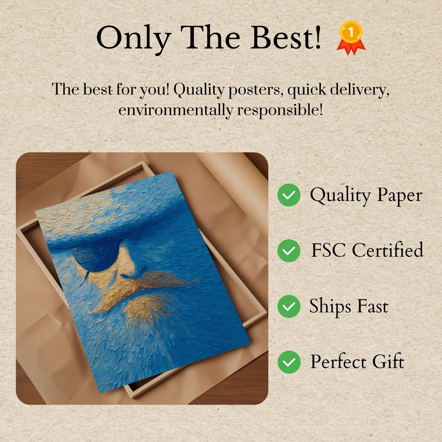 Blue Waves Pirate Poster