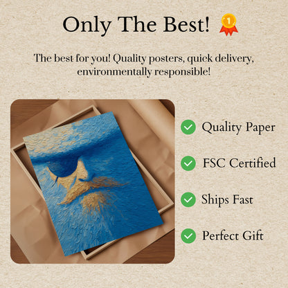 Blue Waves Pirate Poster