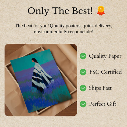 Serene Native American Woman Poster