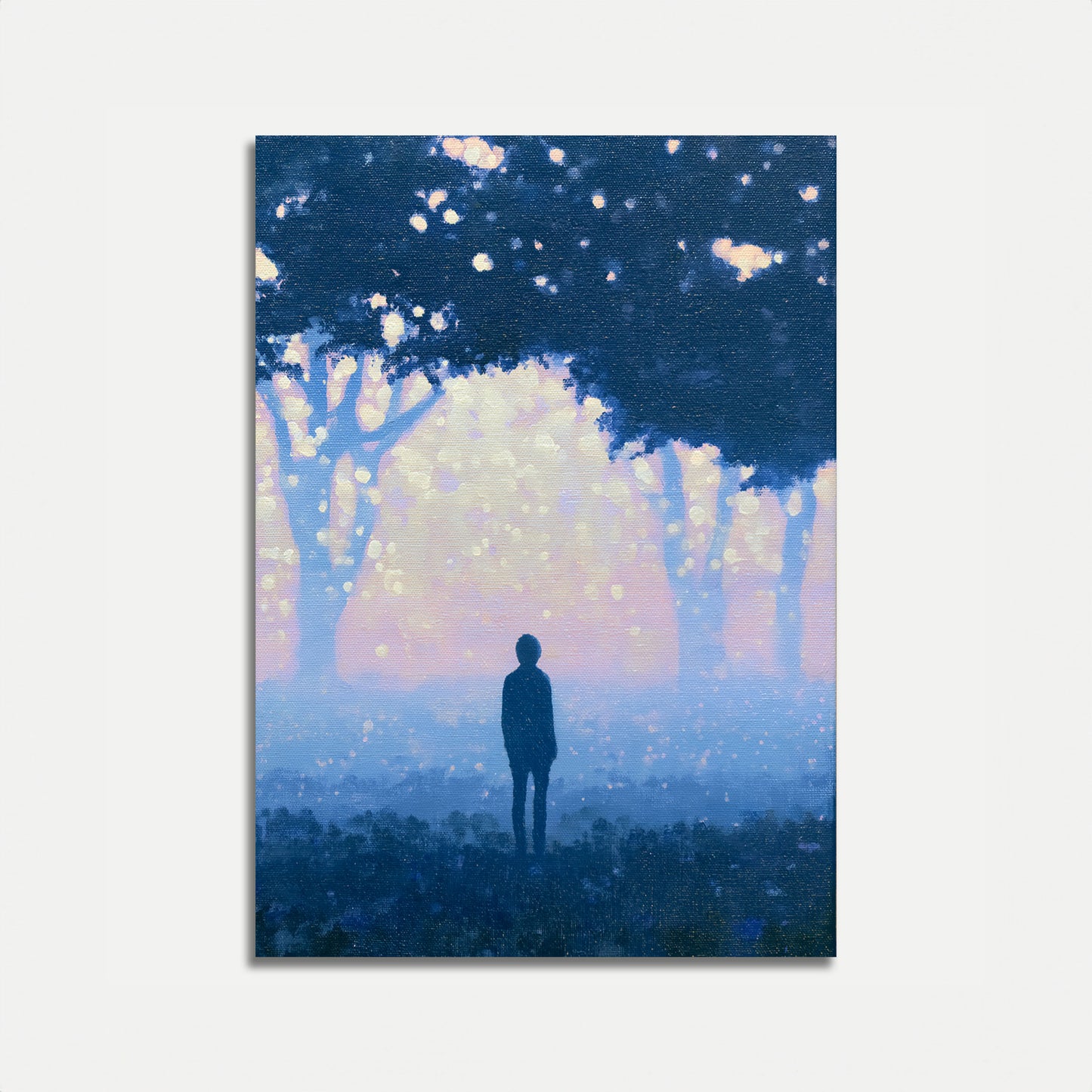 Dreamer Gazing at Clouds Poster