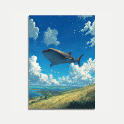 Whale Shark Sky Voyage Poster