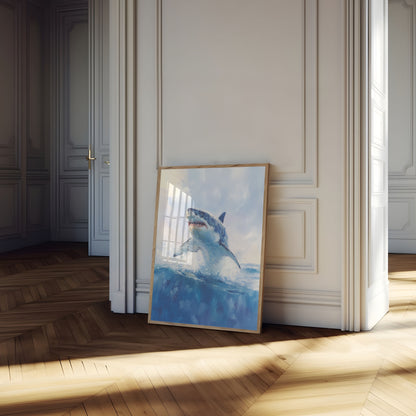 Great White Breach Power Poster