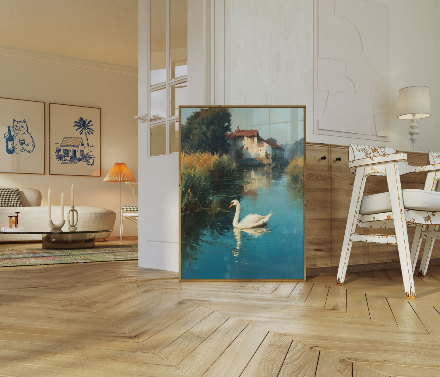 Tranquil Swan Lake Poster