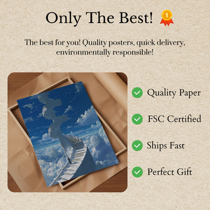 Celestial Stairway to Dreams Poster