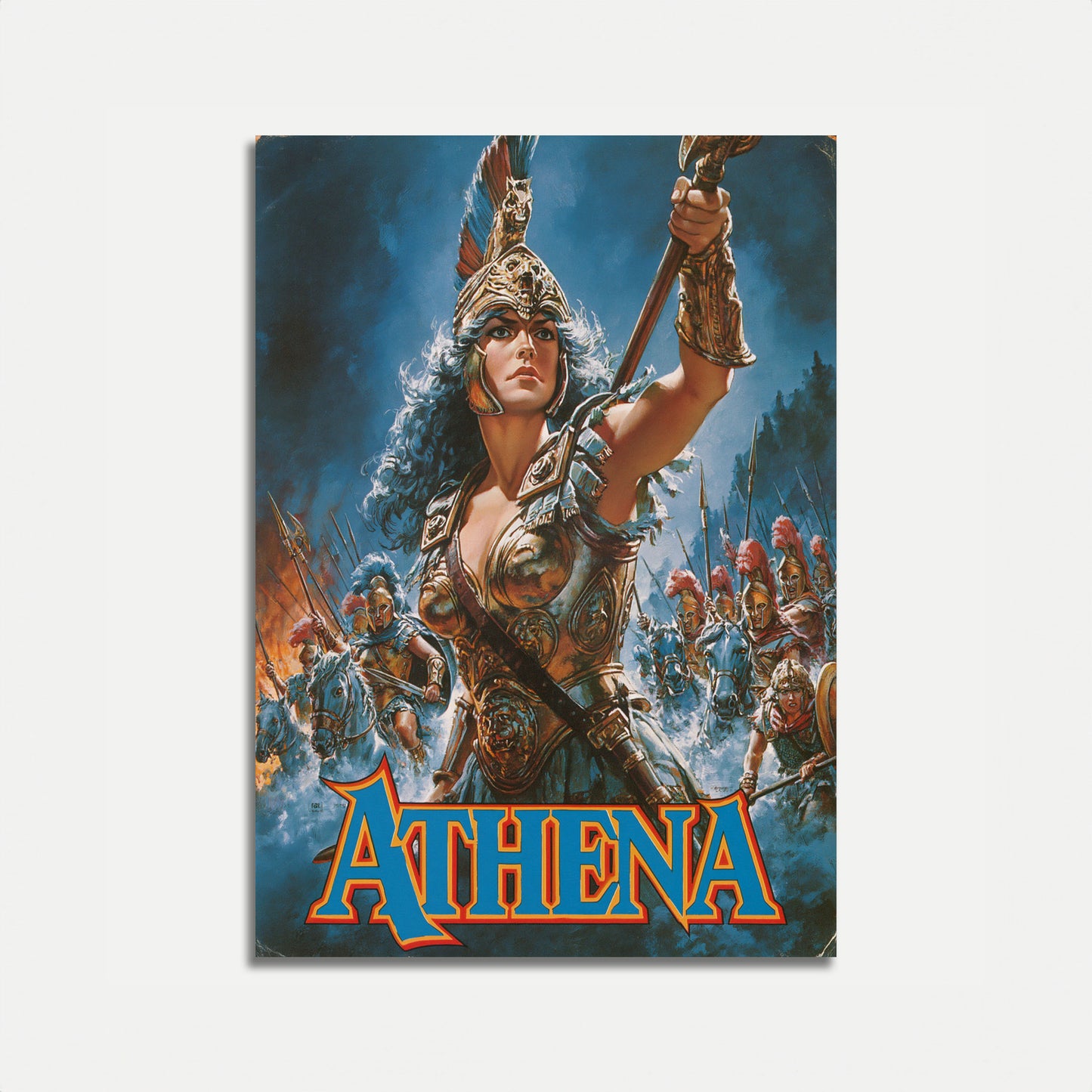 Athena Goddess Warrior Poster