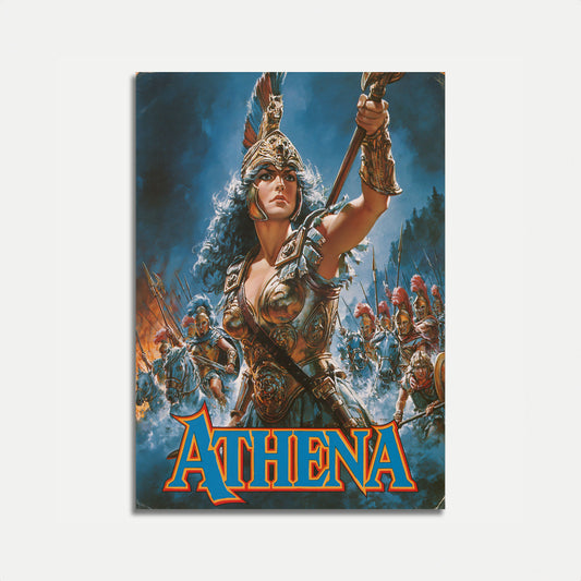 Athena Goddess Warrior Poster