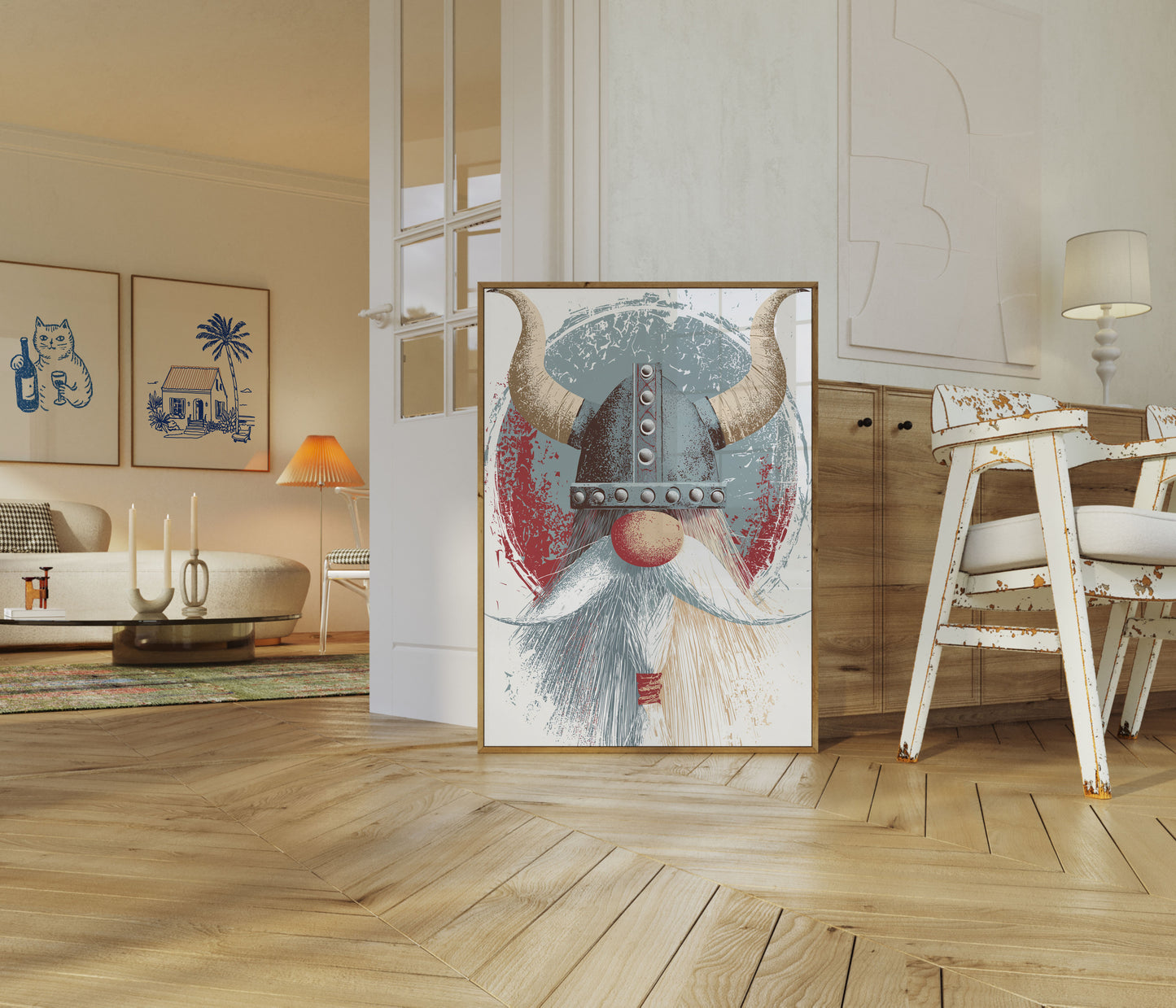 Stærk Vikingekriger Plakat