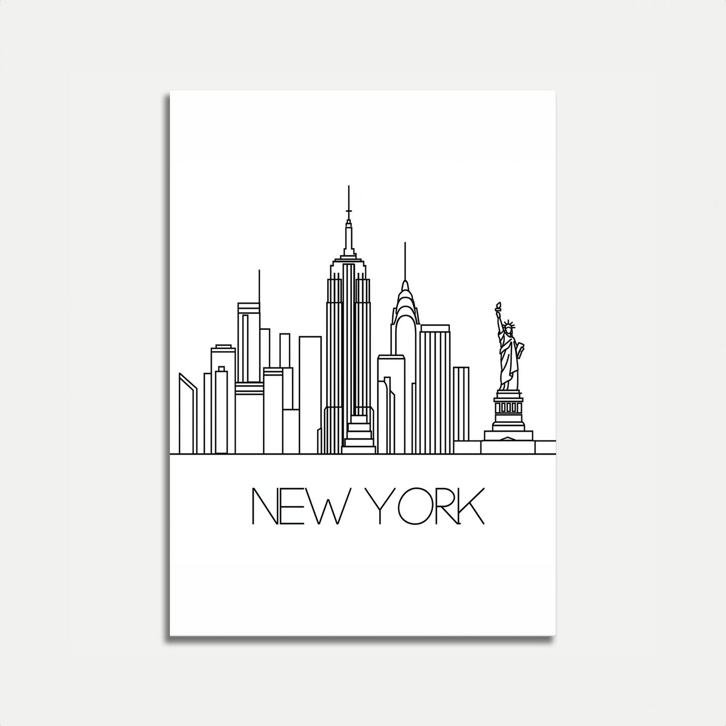 New York City Skyline Poster