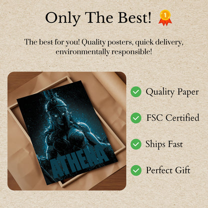 Athena Warrior Goddess Poster