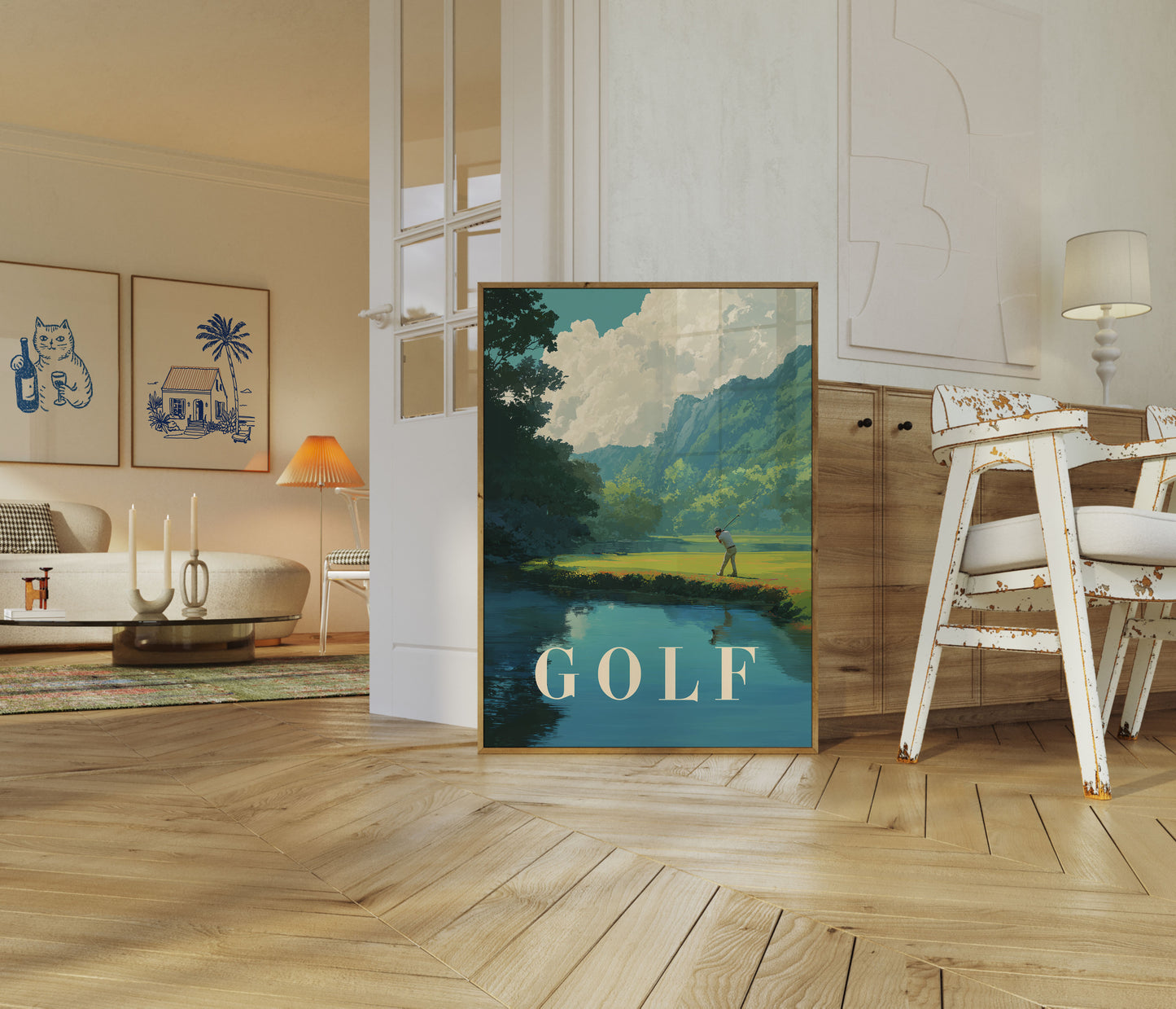 Tranquil Golfing Landscape Poster