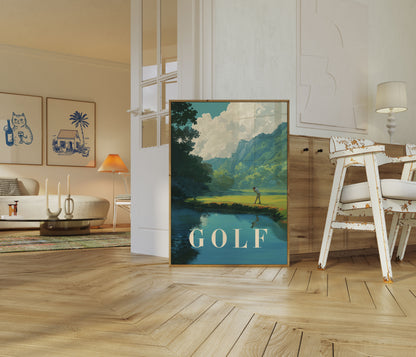 Tranquil Golfing Landscape Poster