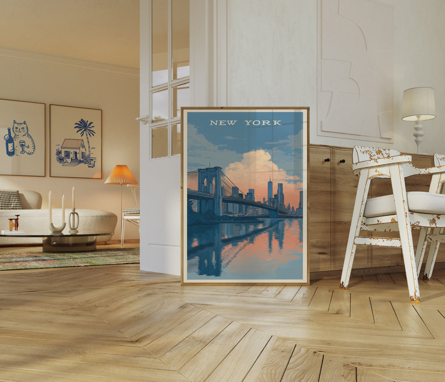 Brooklyn Bridge Sunset Poster