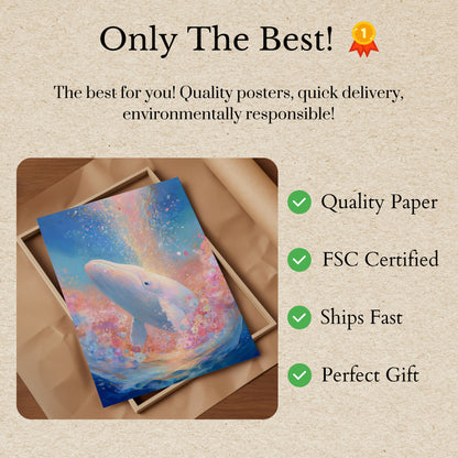 Celestial Whale Dream Poster