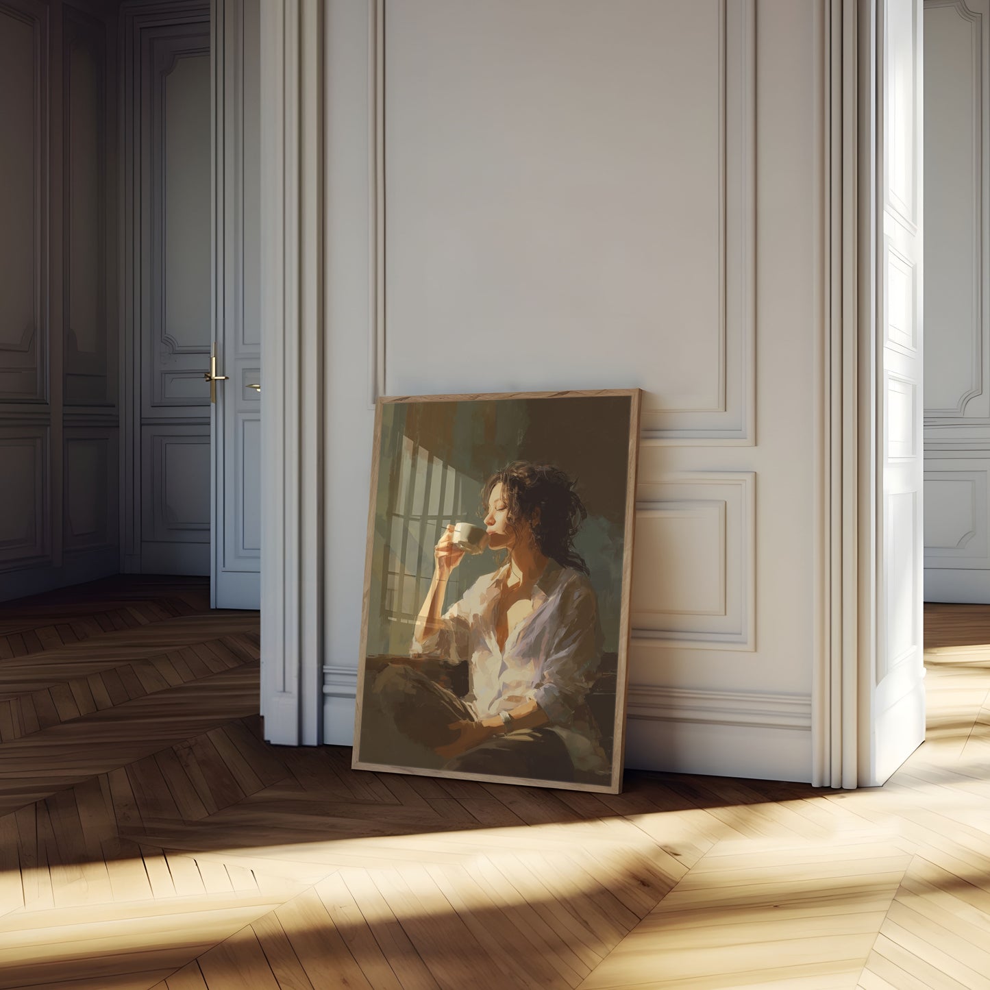 Morning Coffee Serenity Poster