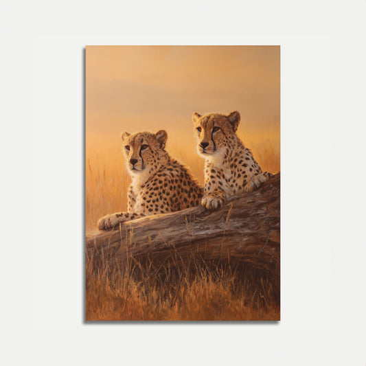 Pôster Guepardos da Hora Dourada