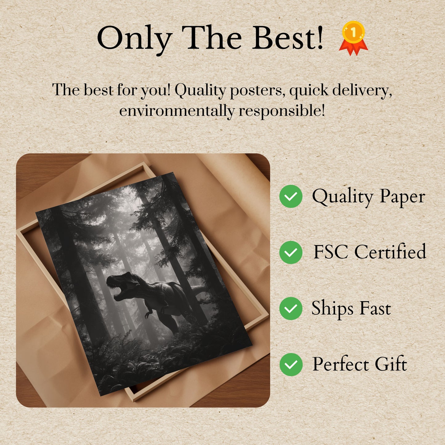 Primeval Forest Dinosaur Poster