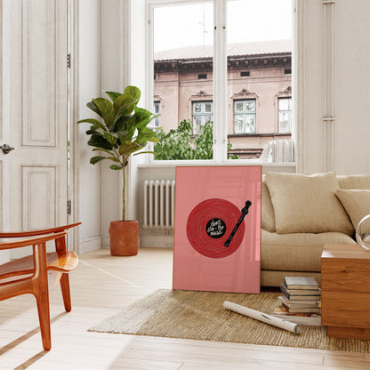 Don't Stop the Music Vinyl Poster