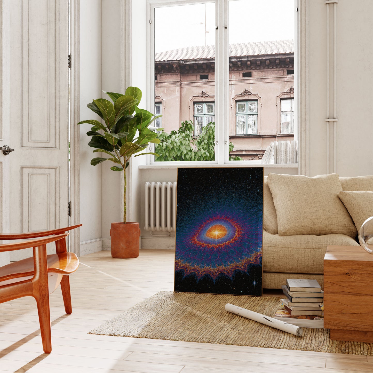 Kosmisk Sol Øje Plakat