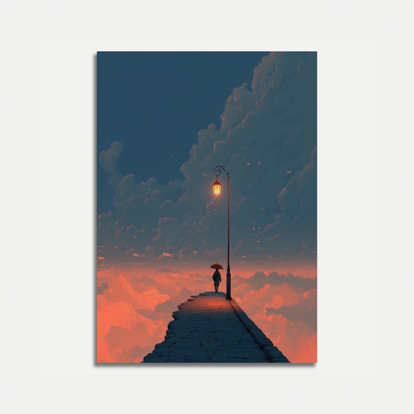 Solitude Above the Clouds Poster