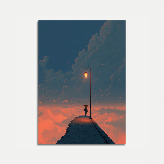 Solitude Above the Clouds Poster