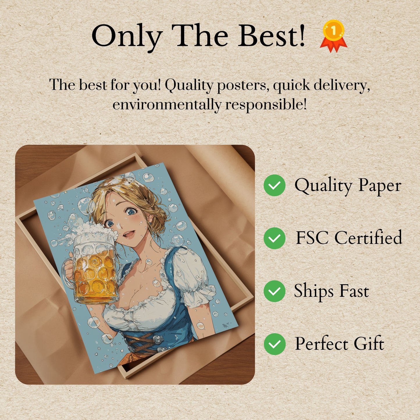 Bavarian Beer Celebration Poster