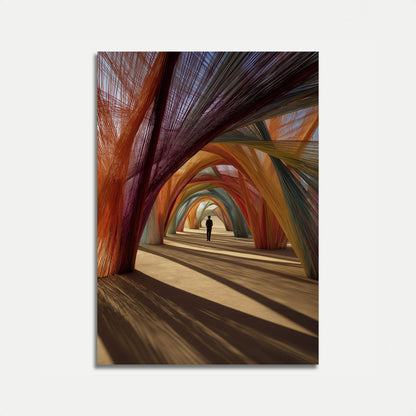 Poster del Tunnel Architettonico Colorato