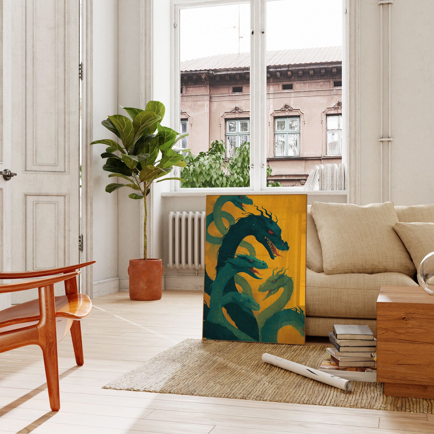 Póster del Enjambre del Dragón Esmeralda