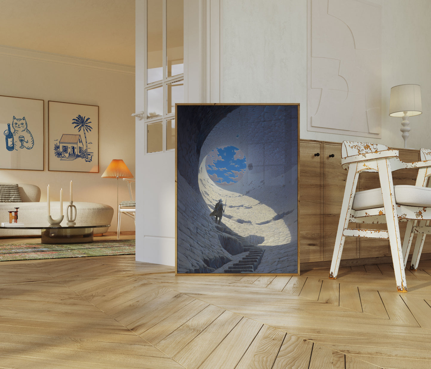 Warrior's Journey Through Stone Poster