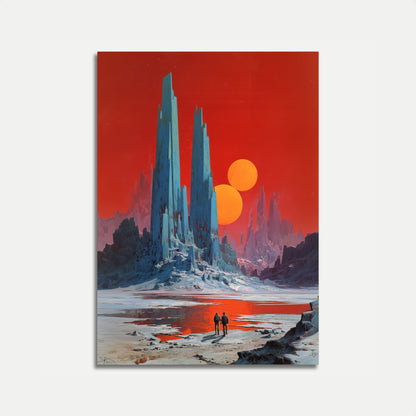 Alien Planet Twin Suns Poster