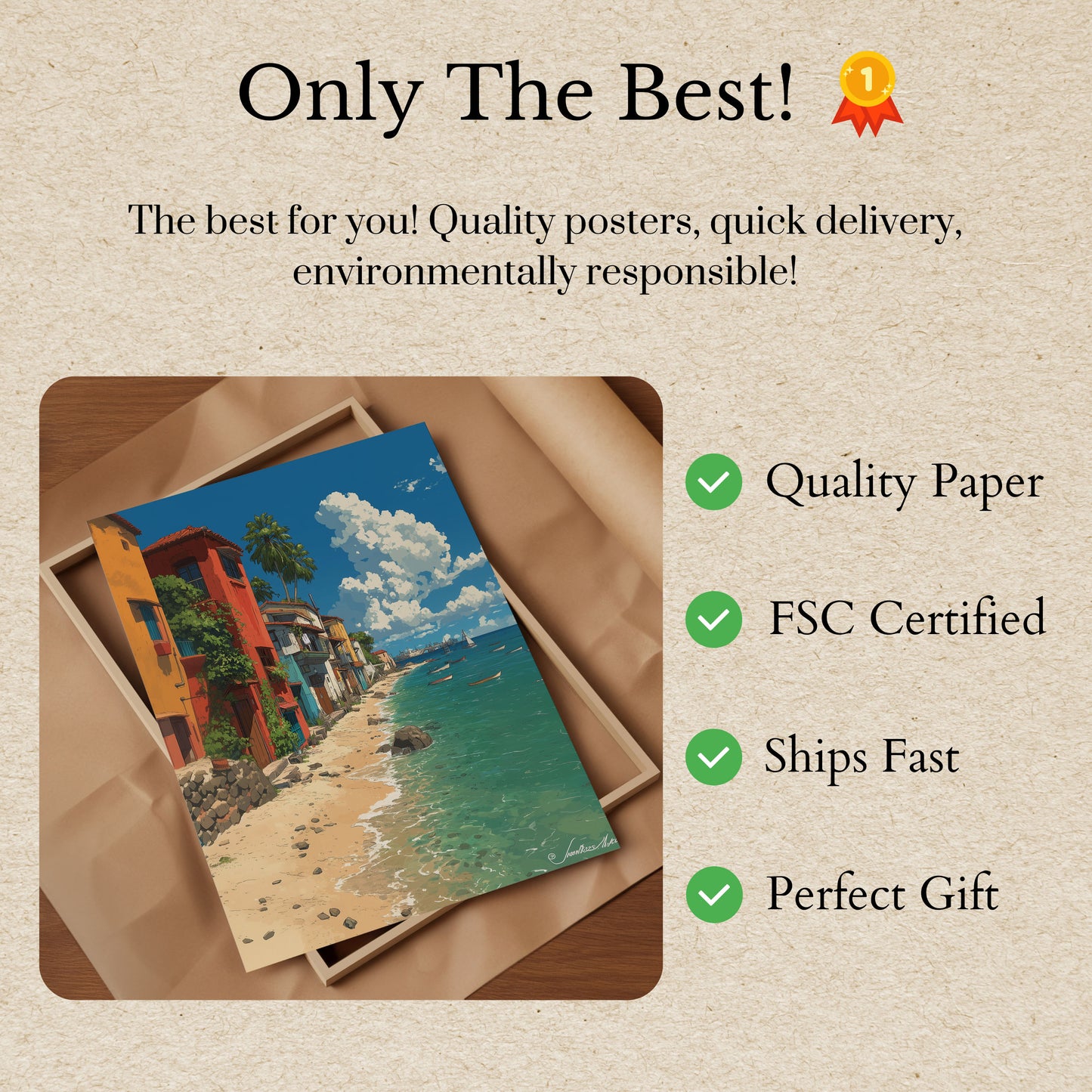 Coastal Mediterranean Dream Poster