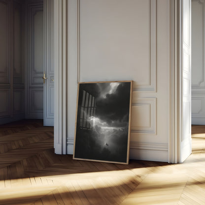 Stormy Voyage Through Clouds Poster