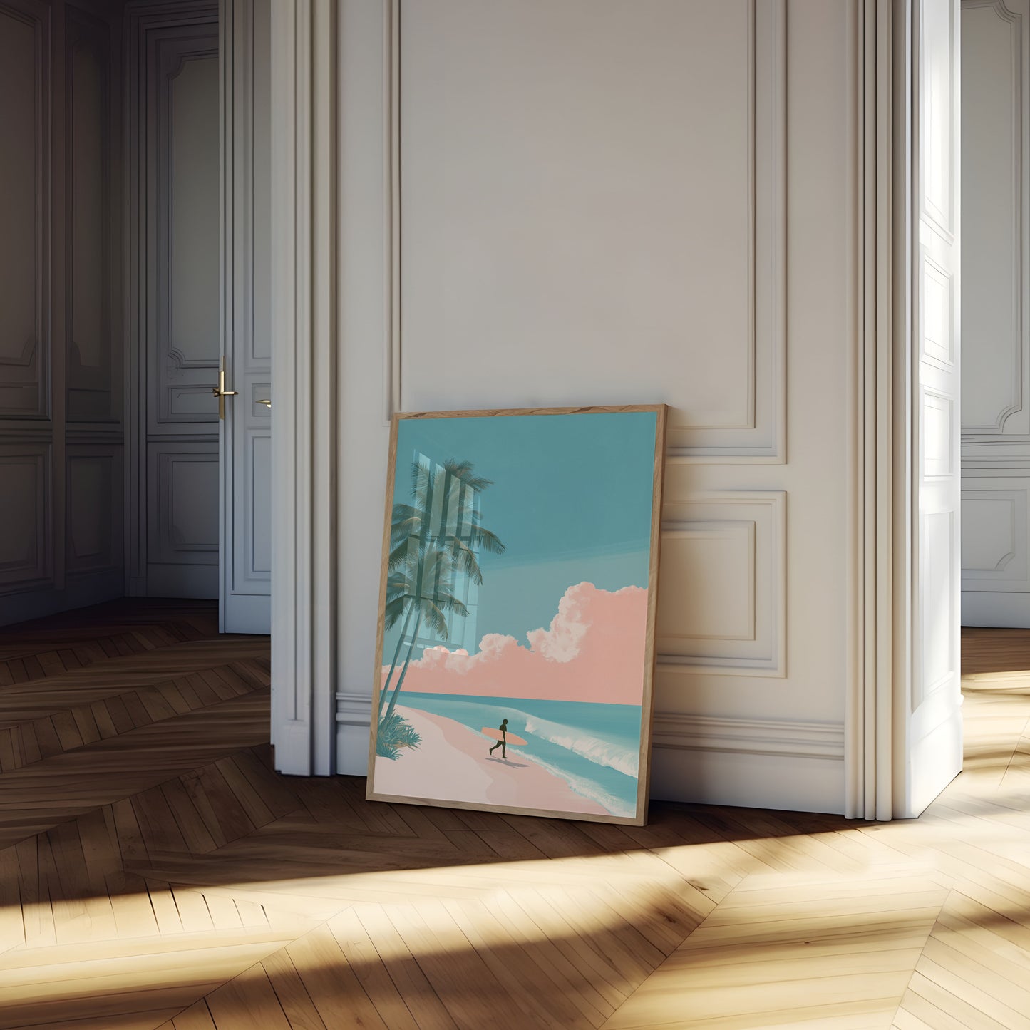 Tropical Surf Paradise Poster