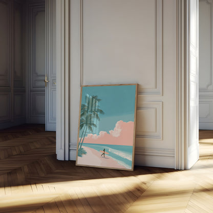 Tropical Surf Paradise Poster