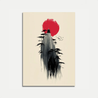 Zen Bjergpagode Plakat