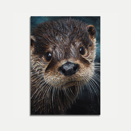 Otter-Porträt Wildnis-Plakat