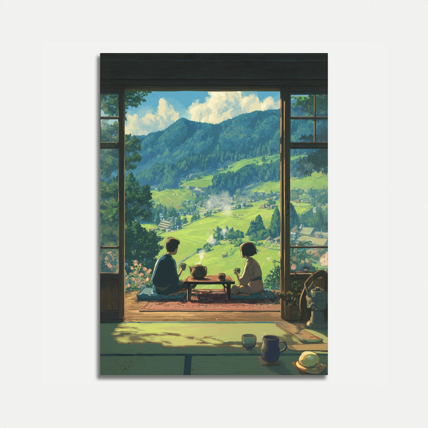 Mountain Tea Time Poster